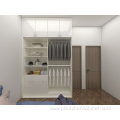 Wooden sliding door bedroom furniture walk in wardrobe